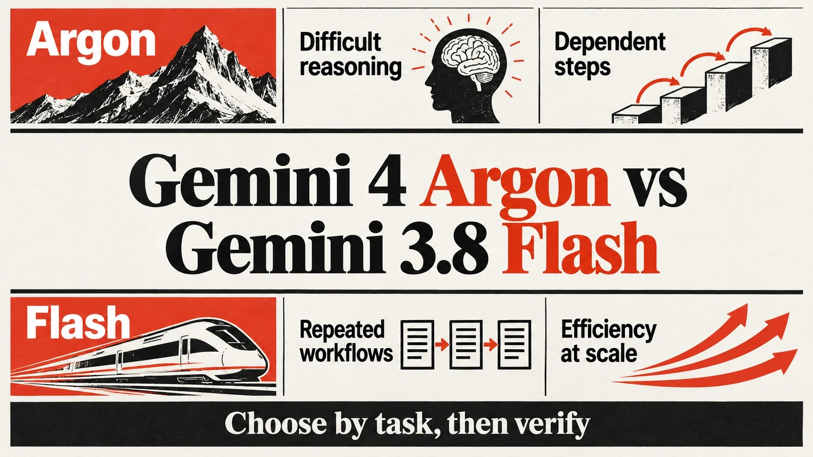 Gemini 4 Argon vs Gemini 3.8 Flash：哪个更适合？